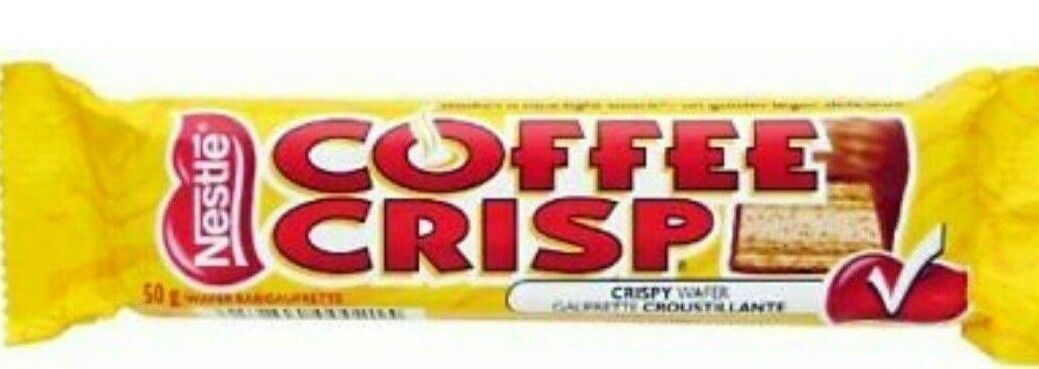 Nestle Coffee Crisp Chocolate Candy Bar 50g Each 48 Bars