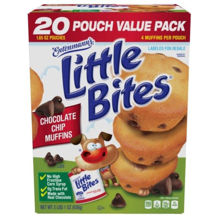 Entenmann's Little Bites Chocolate Chip Muffins (20 POUCH)