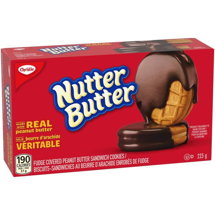 Christie Nutter Butter Fudge Covered Cookies, 223g/7.9oz