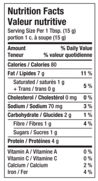 Kraft Only Peanuts All Natural Peanut Butter With Sea Salt 750g