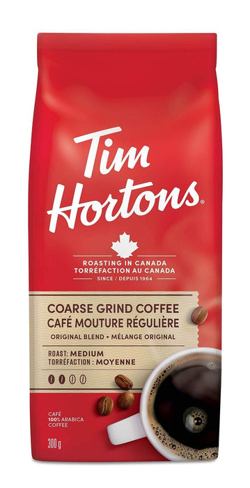 Tim Hortons Coarse Grind Original Blend 300g/11oz BAG