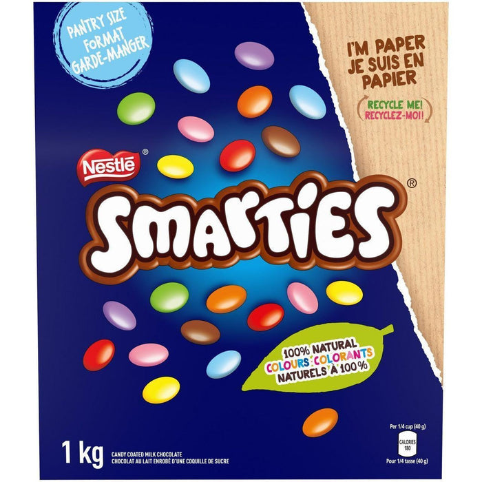 Nestle Chocolate Smarties Pantry Size 1kg/2.2lb Paper Bag