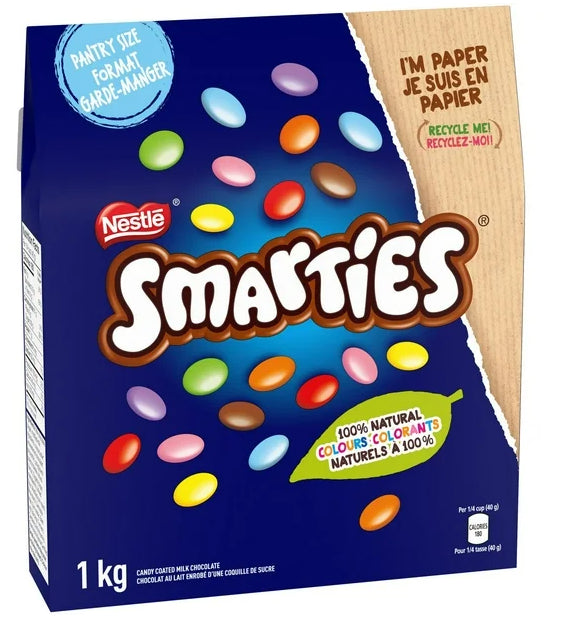 Nestle Smarties Candy Coated Milk Chocolate Pantry Size 1kg