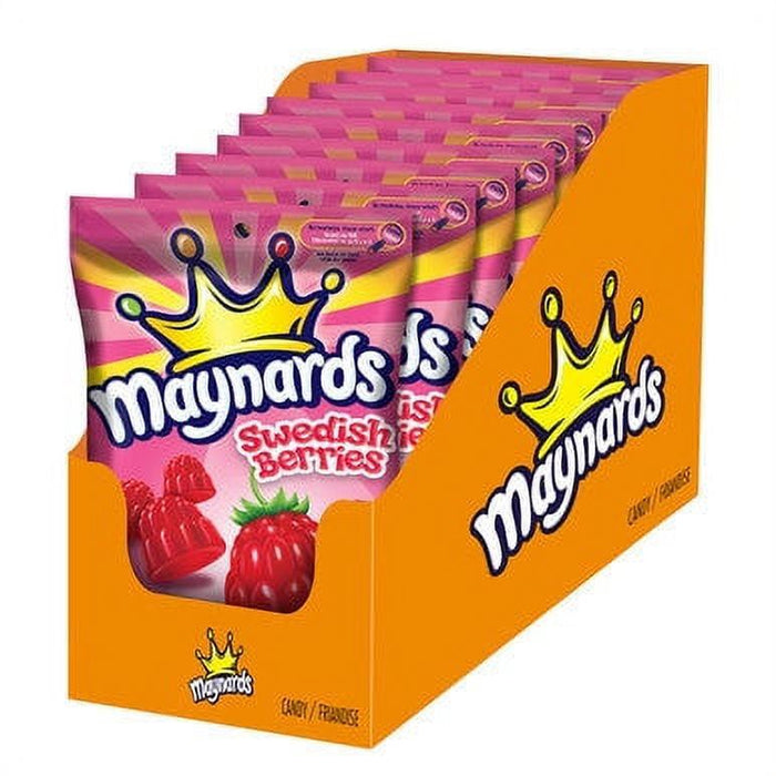 Maynards Swedish Berries Gummy Candy, 154g Each 9 Bags - CanadaGrocery