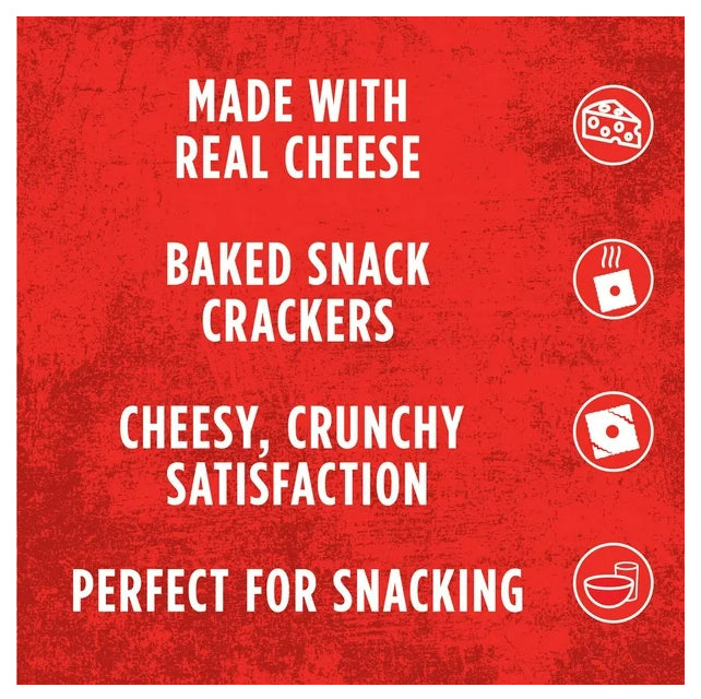 Cheez-It Baked Snack Crackers Extra Cheesy Flavor, 200g