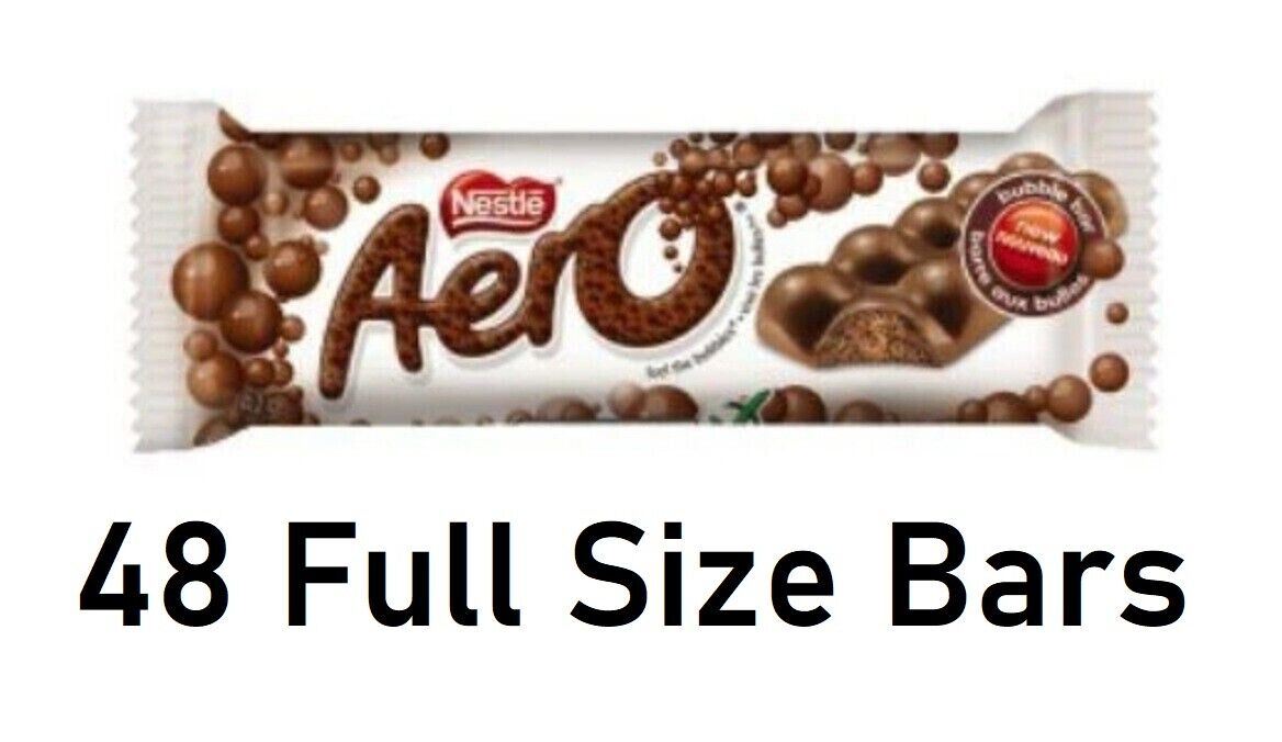 Nestle Aero Chocolate Candy Bar 42g Each 48 Bars From Canada - CanadaGrocery