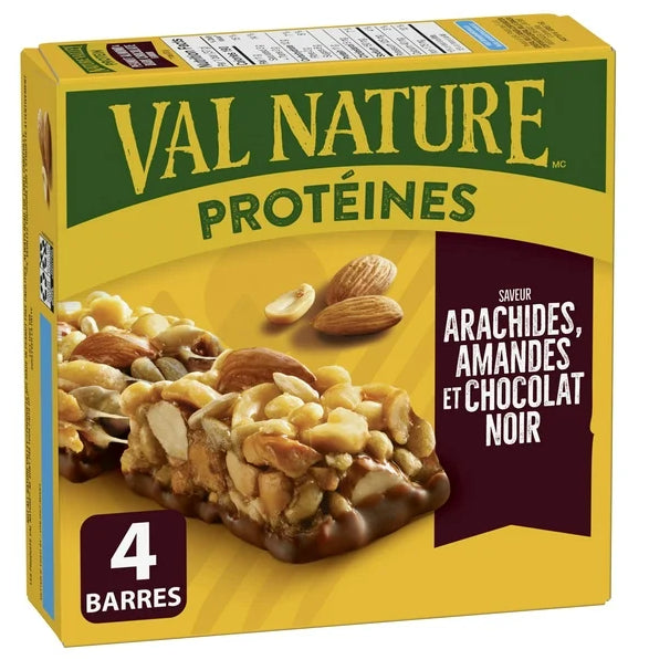 Nature Valley Protein Granola Bars, Peanut Almond and Dark Chocolate, 4 Bars, 148g