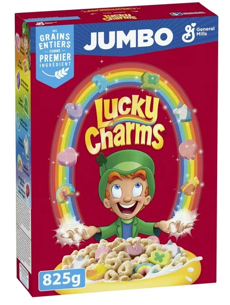Lucky Charms Canadian Breakfast Cereal, Jumbo Size, 825g