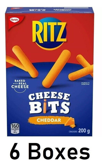 Ritz Cheese Bits Cheddar Flavored Crackers, 180g Each 6 Count