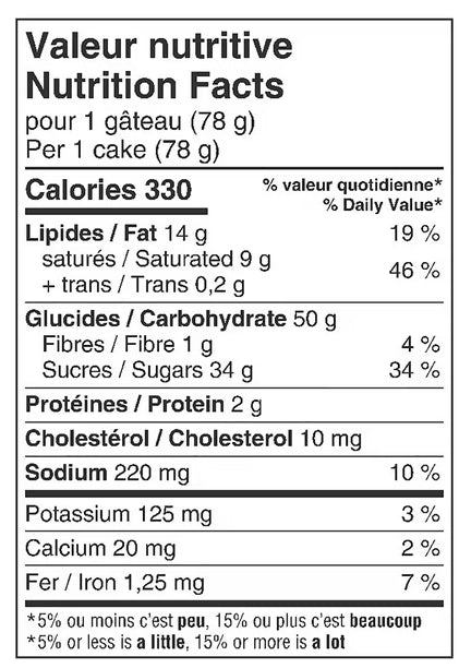 Vachon Ah Louis Caramel/Red Velvet Cakes, 78g