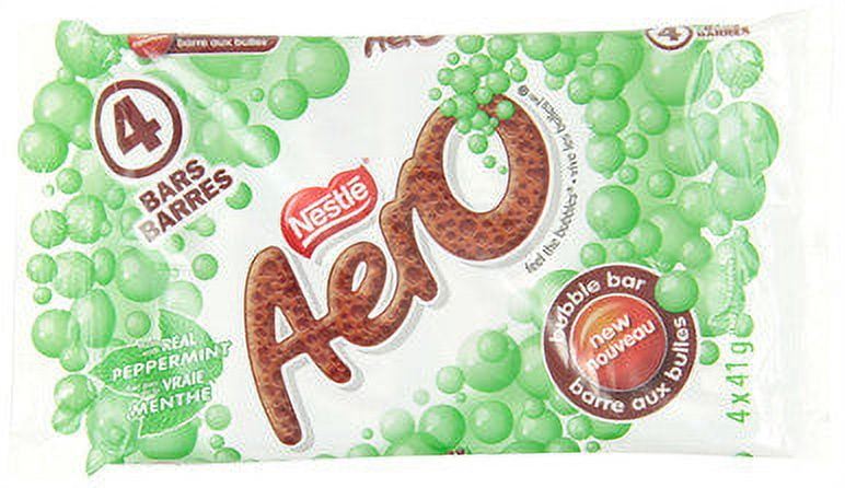 Nestle Aero Peppermint Chocolate Bars, 41g Each 4 Full Size Bars