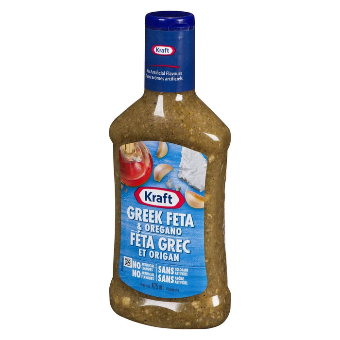 Kraft Greek Feta & Oregano Salad Dressing, 475mL