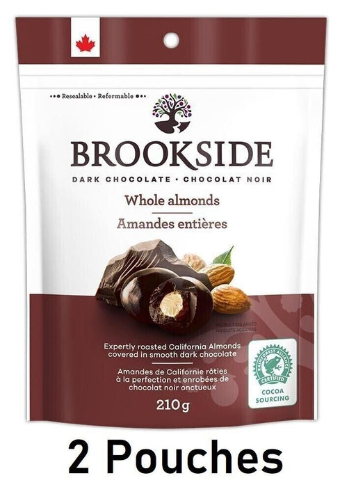 Brookside Whole Almonds Dark Chocolate Balls 210g 2 Bags