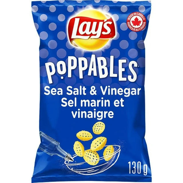 Lay's Poppables Sea Salt & Vinegar Potato Snack, 130g/4.5oz