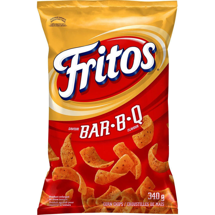 Fritos Bar-B-Q Flavored Corn Chips, 340g/12.3oz (Full Case of 9)