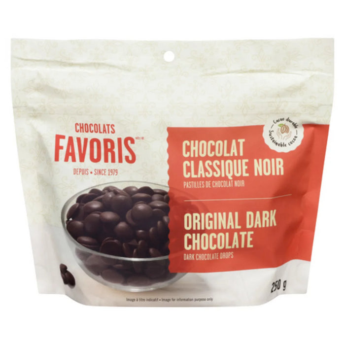 Chocolats Favoris Dark Chocolate Drops Original 250g