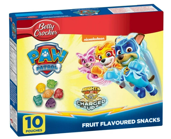 Betty Crocker Gluten Free Paw Patrol Special Edition Fruit Snacks, 10pc