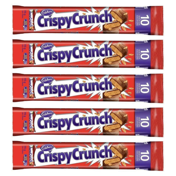 Cadbury Crispy Crunch Mini Chocolate Bars 10 Mini Bars Each (50 Total)