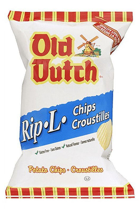 Old Dutch Rip-L Original Gluten Free Chips, 235g/9oz Bag