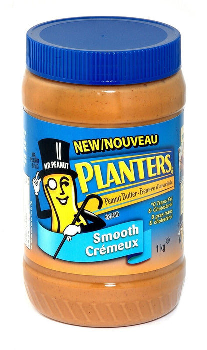 Planters, Smooth Peanut Butter, 1kg/35.3 oz., {Canadian Product}