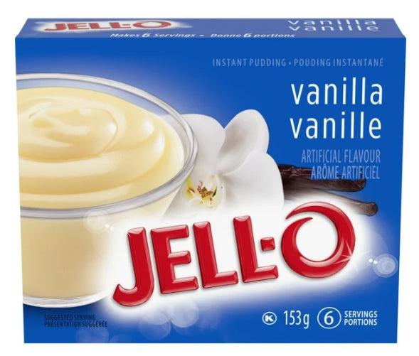 Jell-O Vanilla Instant Pudding Mix, 153g