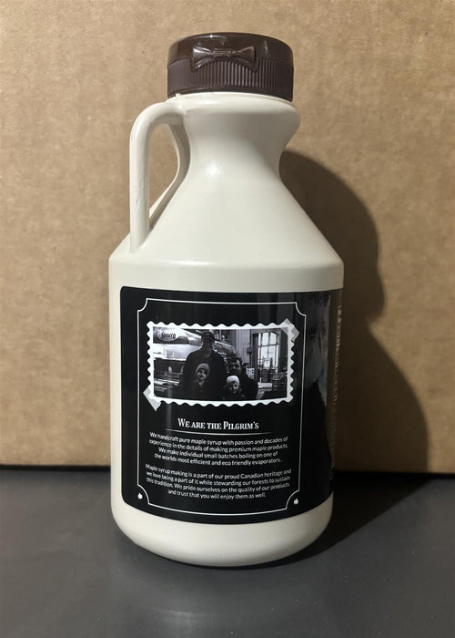 Pilgrim's Unblended, Small Batch, Single Source Canadian Maple Syrup, 500ml Bottle (1 Pint) - CanadaGroceryStore