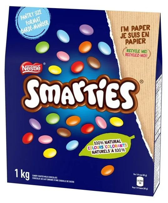 Nestle Smarties Candy Coated Milk Chocolate Pantry Size 1kg