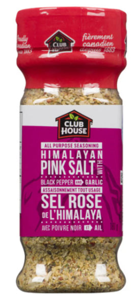 Club House Himalayan Pink Salt With Black Pepper and Garlic 181g