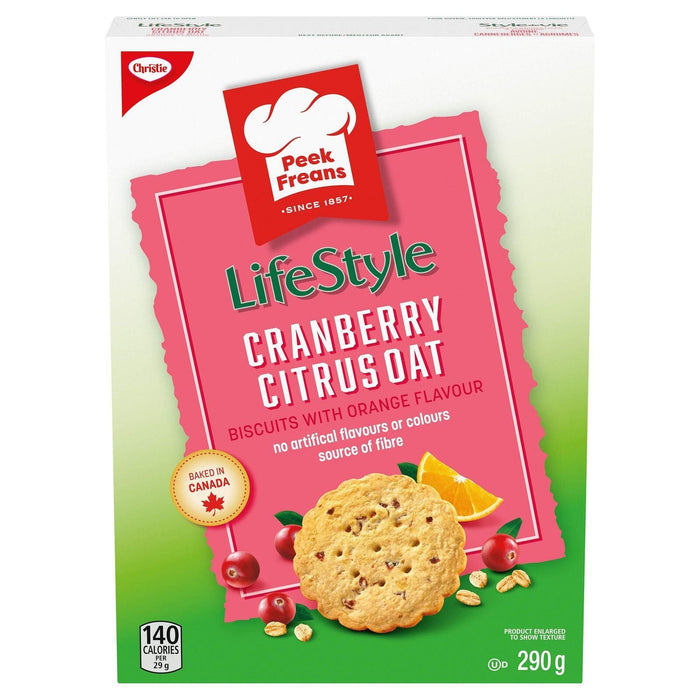 Peek Freans Lifestyle Cranberry Citrus Oat Crunch Cookies 290g