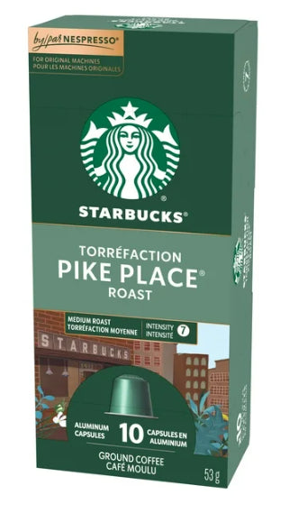 Starbucks Coffee Pods Pike Place Roast Nespresso 10 Capsules 53 g