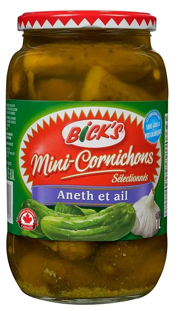 Bick's Garlic Baby Dills Pickles, 1L