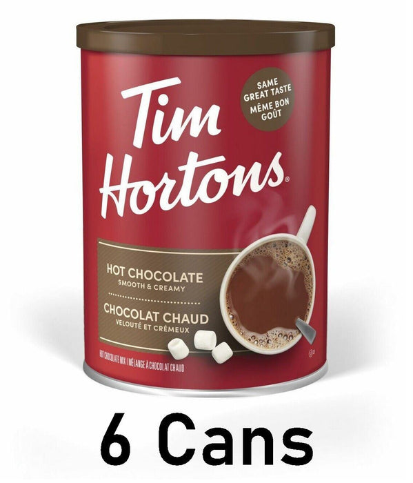 Tim Hortons Hot Chocolate 500g /17.6oz Each 6 Cans