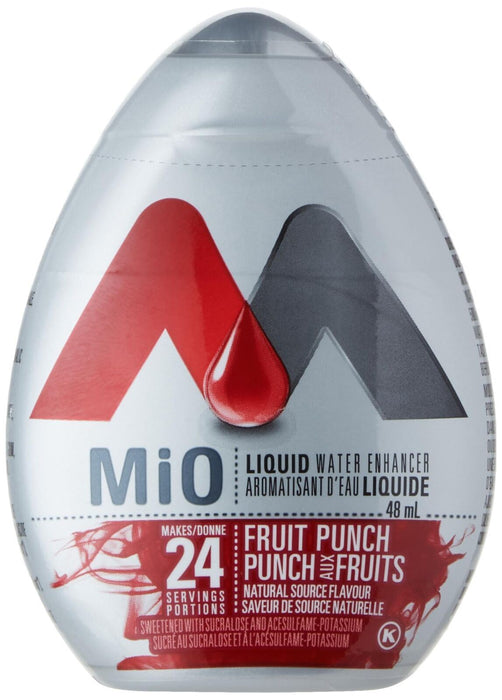 MiO Fruit Punch Liquid Water Enhancer, 48ml/1.62oz, 12 BOTTLES