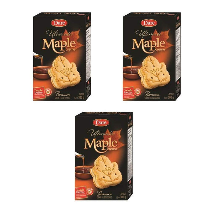 Dare Ultimate Maple Creme Cookies 300g/10.6oz, 3 BOXES - CanadaGrocery