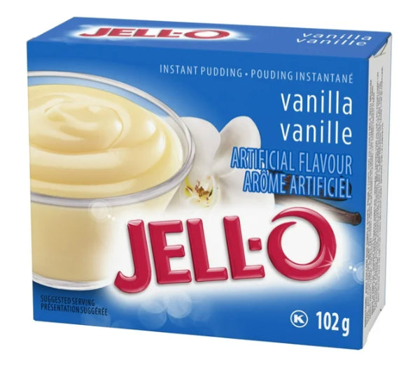 Jell-O Vanilla Instant Pudding Mix, 102g