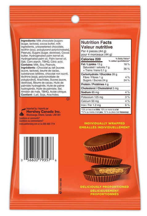 Reese's Thins Peanut Butter Cups Milk Chocolate 165g/5.8oz