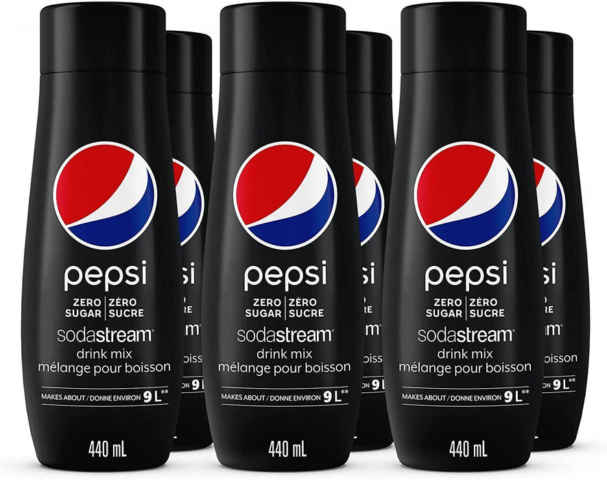 Pepsi Zero Sugar Flavor for SodaStream 440mL Each 6 Bottles