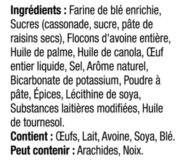 Leclerc Tradition 1905 Crunchy Cookie Oatmeal 300g