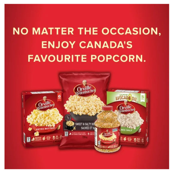 Orville Redenbacher Popcorn, Non-GMO, 3 x  82g, 246g