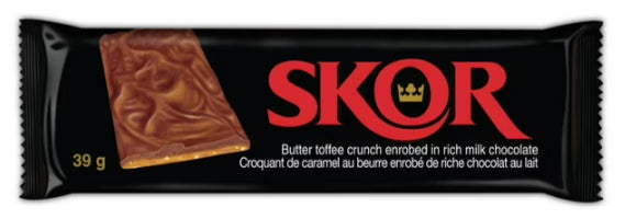 Skor Toffee Chocolate Candy Bar, 39g