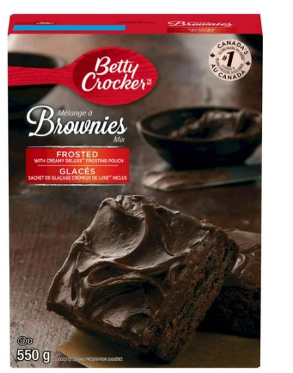 Betty Crocker Chocolate Brownies Baking Mix with Chocolate Frosting, 550g