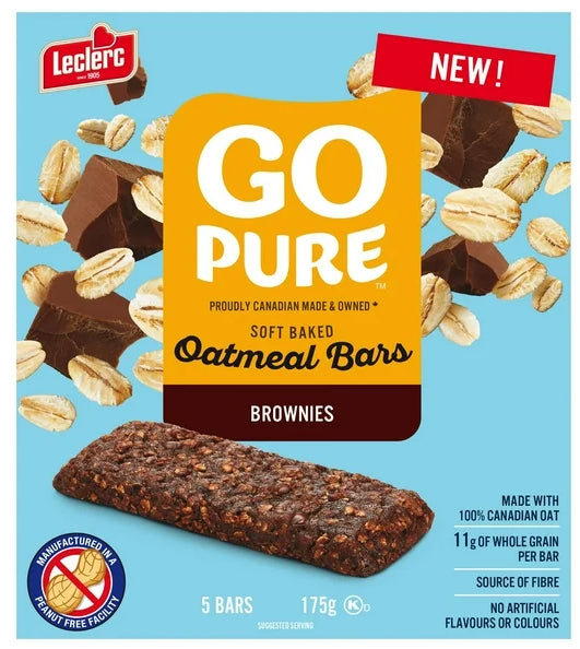 Go Pure Soft Baked Brownies Oatmeal Bars, 175g