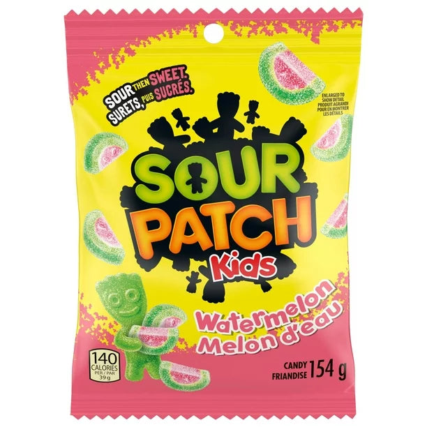 Maynards Sour Patch Kids Watermelon, 154g/6.3oz Each 9 Count