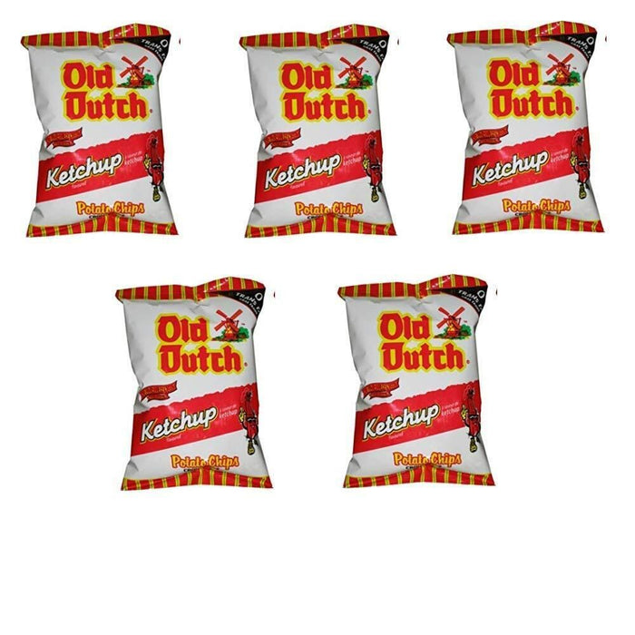 Old Dutch Ketchup Chips 40G Mini Bags, 5 BAGS