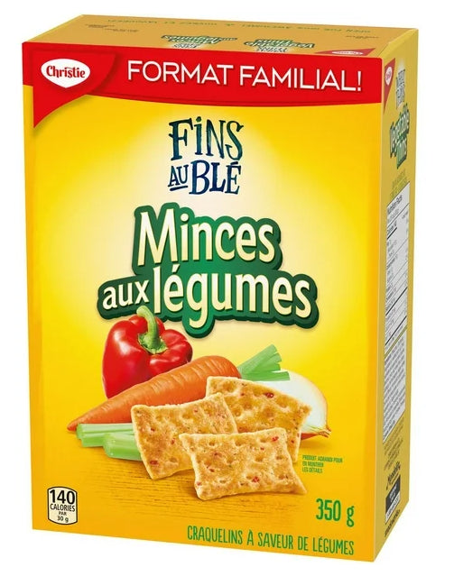 Wheat Thins Vegetable Thins Crackers, Family Size, 350g