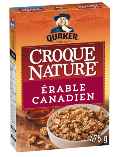 Quaker Harvest Crunch Canadian Maple Granola Cereal, 475g