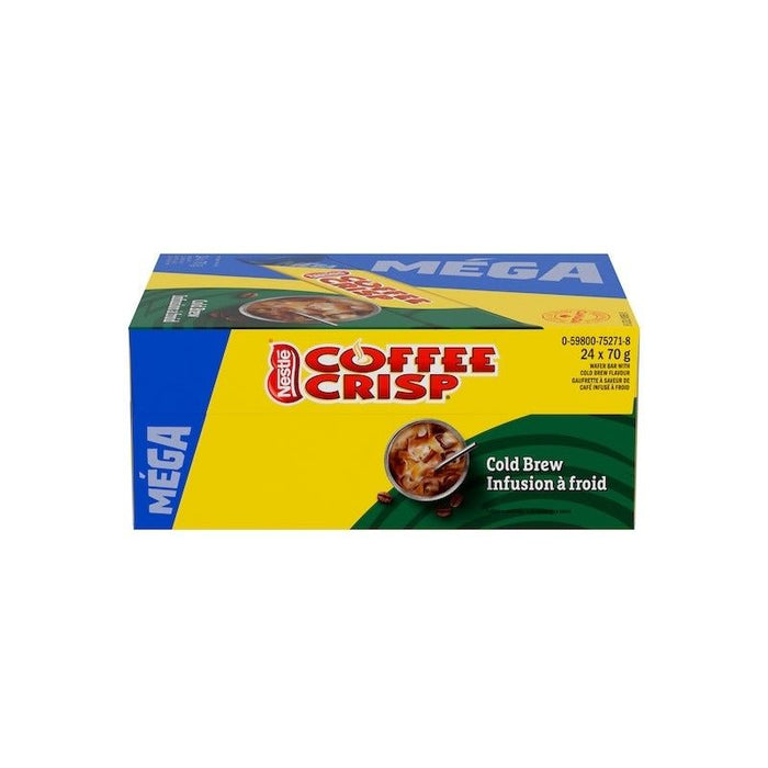 Nestle Coffee Crisp Mega Cold Brew Wafer Bars Case, 24x70g