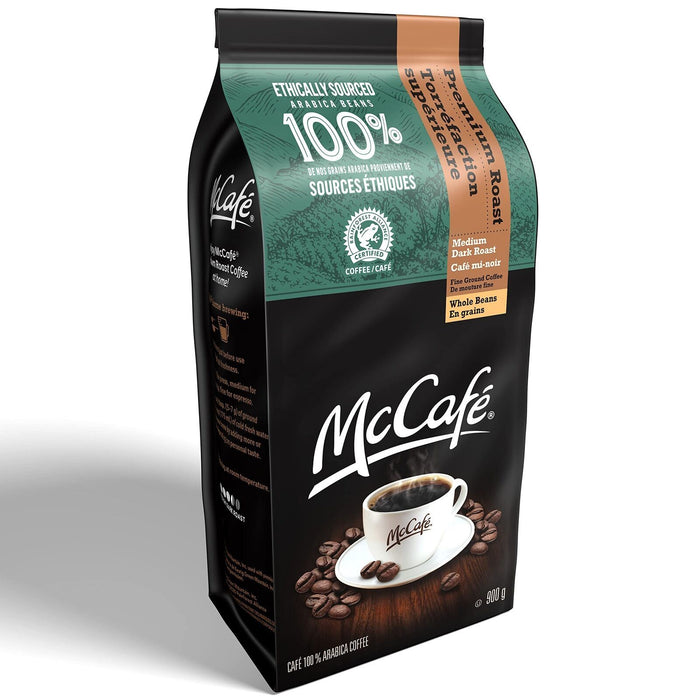 McCafe Medium Dark Premium Roast Whole Beans, 900g/31.7oz.