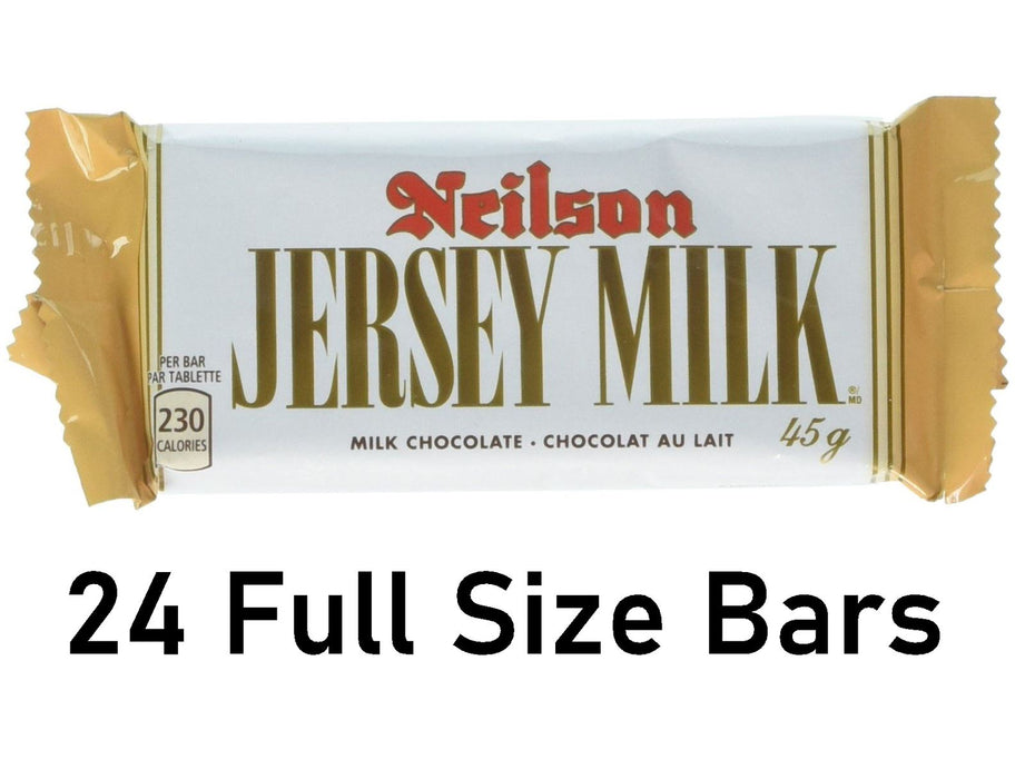 Neilson Jersey Milk, Milk Chocolate Bars 45g Each 24 Full Size Bars