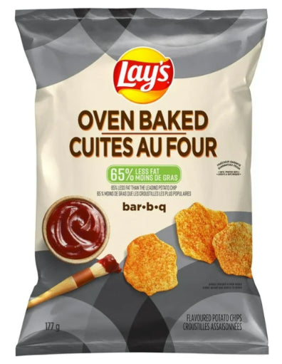 Lay's Oven Baked Potato Chips BBQ, 177g